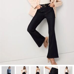 White House Black Market Dark Flare Jeans